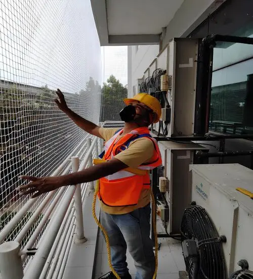 Superior Netting's Quality Pigeon Netting Services for Balconies in Bannerghatta Road and Throughout Bangalore (Bengaluru) at Best Prices