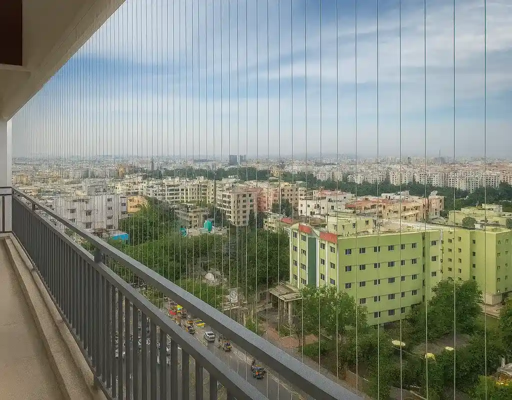 Premium Quality Balcony Invisible Grills in Bannerghatta
